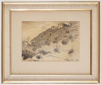 Nils Kreuger, Borgholms slottsruin.