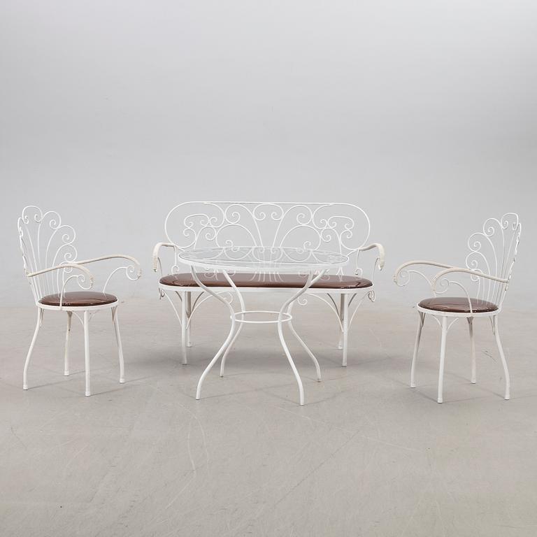 Trädgårdgrupp, 4 delar, 1900-tal.