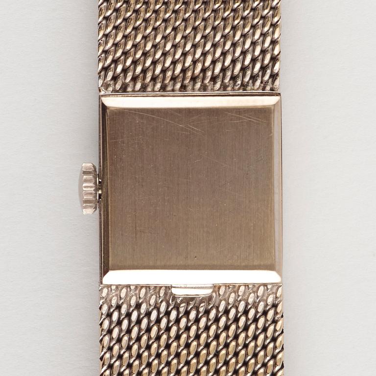 Movado. Vitguld. Manuell. Mitten av 1900-talet. 16 x 16 mm.