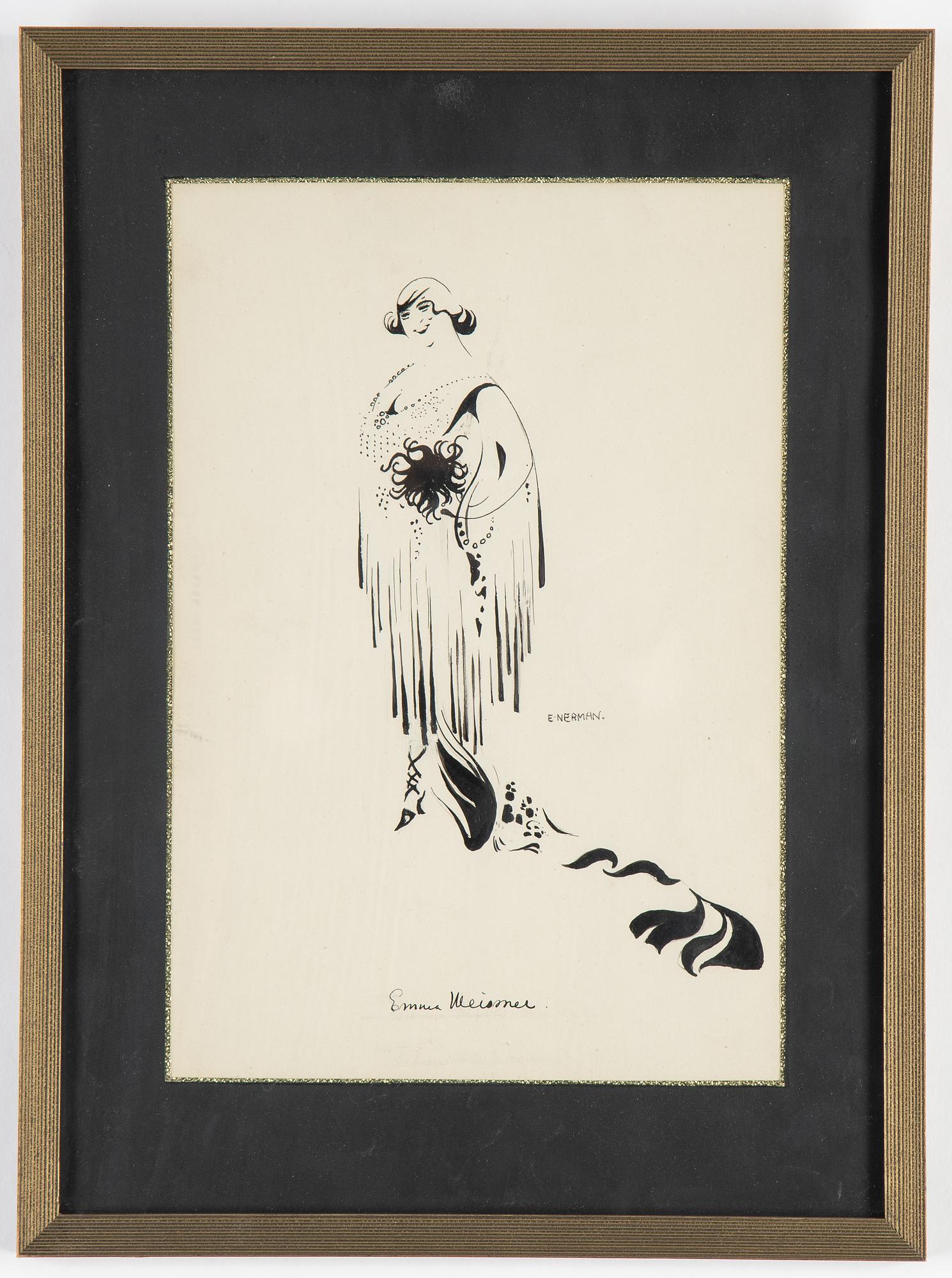 Einar Nerman, ink, signed.