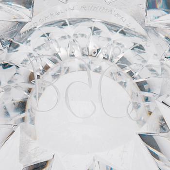 VAS, glas, "Näckros", signerad Aimo Okkolin, Riihimäen Lasi Oy. Formgiven 1960.