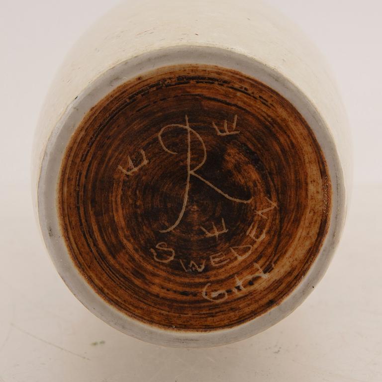 Gunnar Nylund, vas signerad Rörstrand stengods.