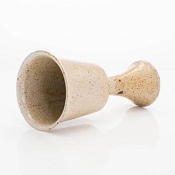 Kyllikki Salmenhaara, astoneware goblet , signed KS and book published by Kyllikki Salmenhaara.