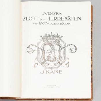 Kirjoja, Svenska Slott och Herresäten vid 1900-talet början, 1908-34, 13 osaa.