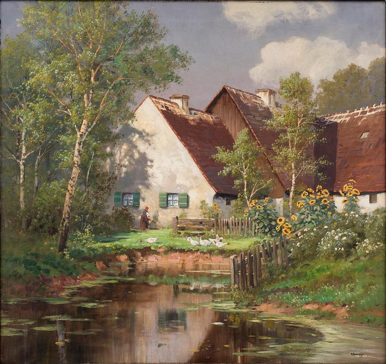 ALOIS ARNEGGER, oil on canvas. Signed.