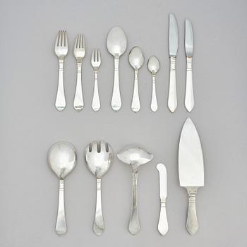 Georg Jensen, a sterling silver set of 104 pcs of "Continental" flatware, Copenhagen, after 1945.