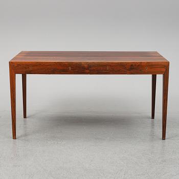 Severin Hansen, a 1950'-60's palisander desk, Haslev Møbelfabrik, Denmark.