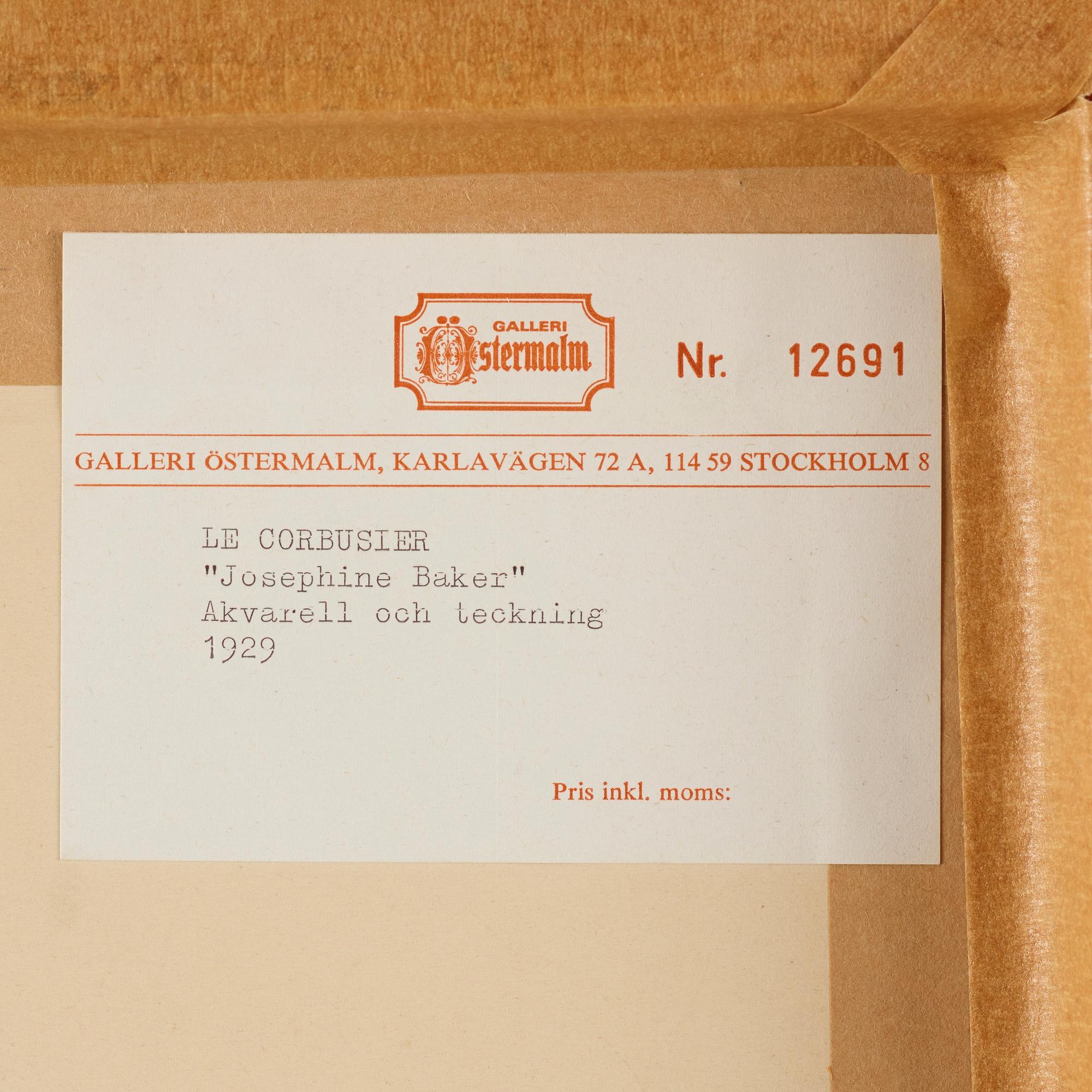 Le Corbusier (Charles-Édouard Jeanneret), "Josephine Baker" (1906-1975).