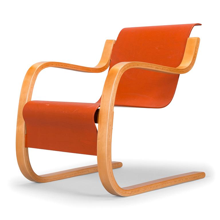 Alvar Aalto, a 1960's/1970's '31' armchair for Artek, Finland.