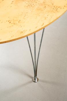 Dining table named "Superellips", designed by Piet Hein and Bruno Mathsson for Bruno Mathsson International.