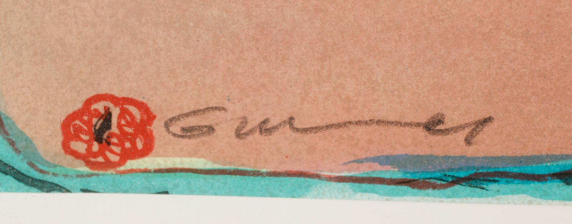 GÖSTA WERNER, 2 st, färglitografier, signerade.