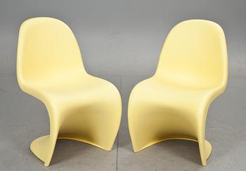 STOLAR, ett par, "Panton chair", Verner Panton för Vitra.