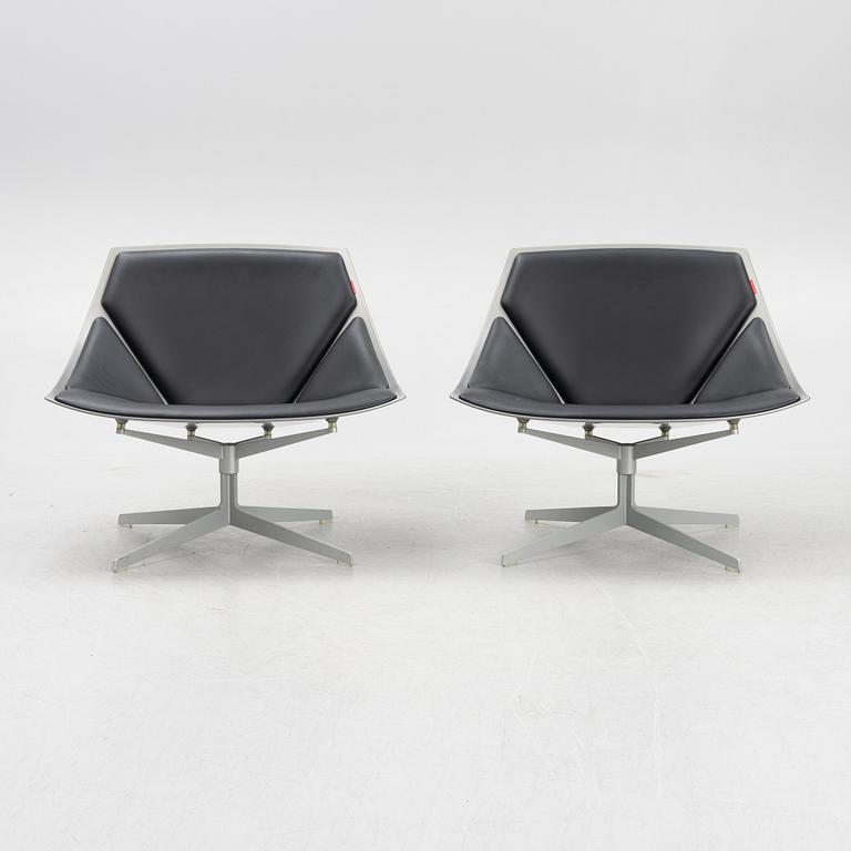 Jurgen Laub & Markus Jehs, chairs, model "JL10", a pair, Fritz Hansen.
