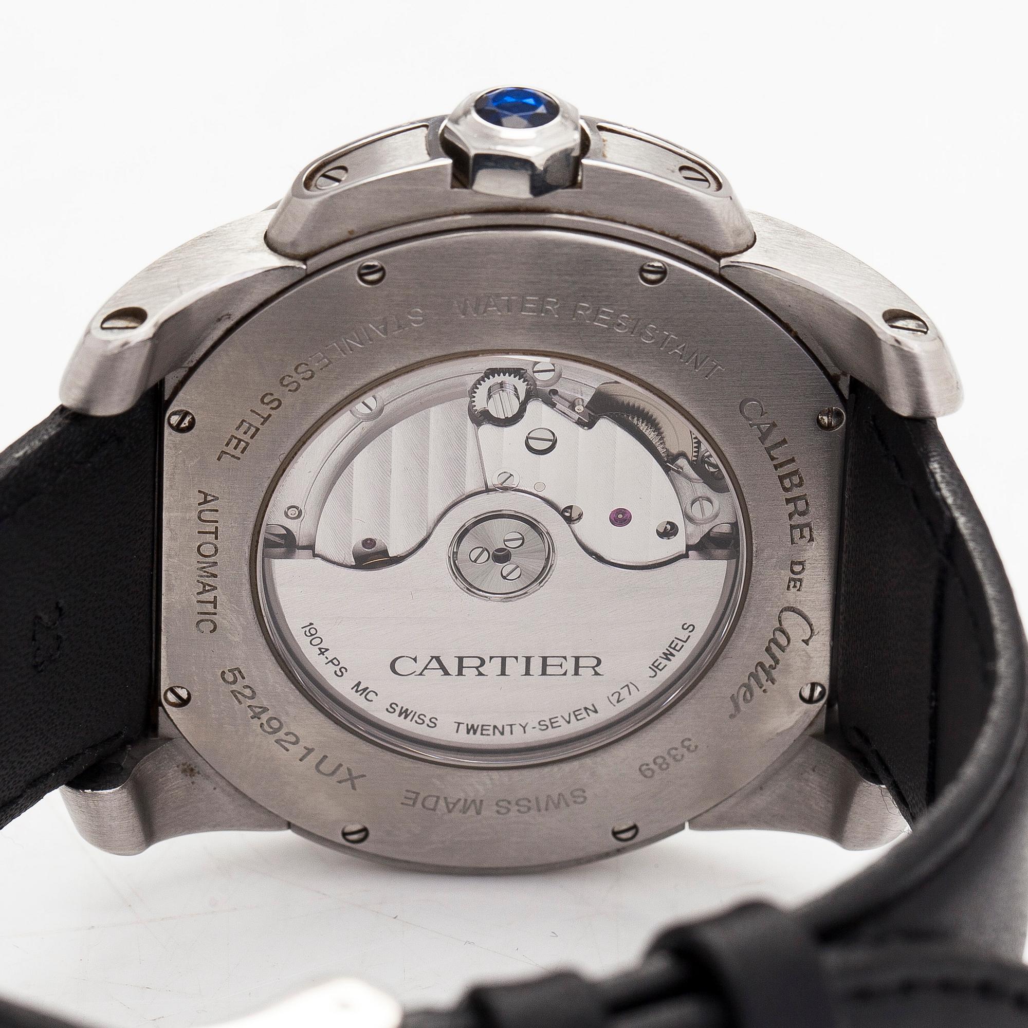 Cartier, Calibre de Cartier, wristwatch, 42 mm.