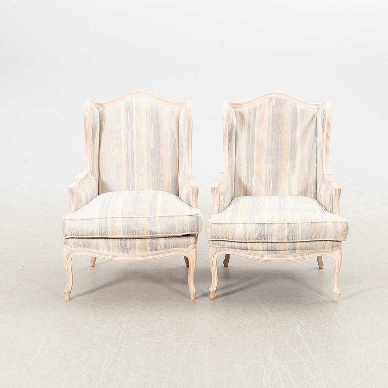 Bergèrer ett par Rokoko-stil 1900-talets andra hälft.