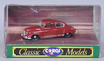 LEKSAKSBIL, Corgi Toys, SAAB 96. Sign av rallyföraren Erik Carlsson" Carlsson på taket", 1996.