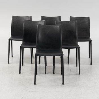 Roberto Barbieri, chairs 6 pcs, "Lea", for Zanotta, Italy, early 21st century.