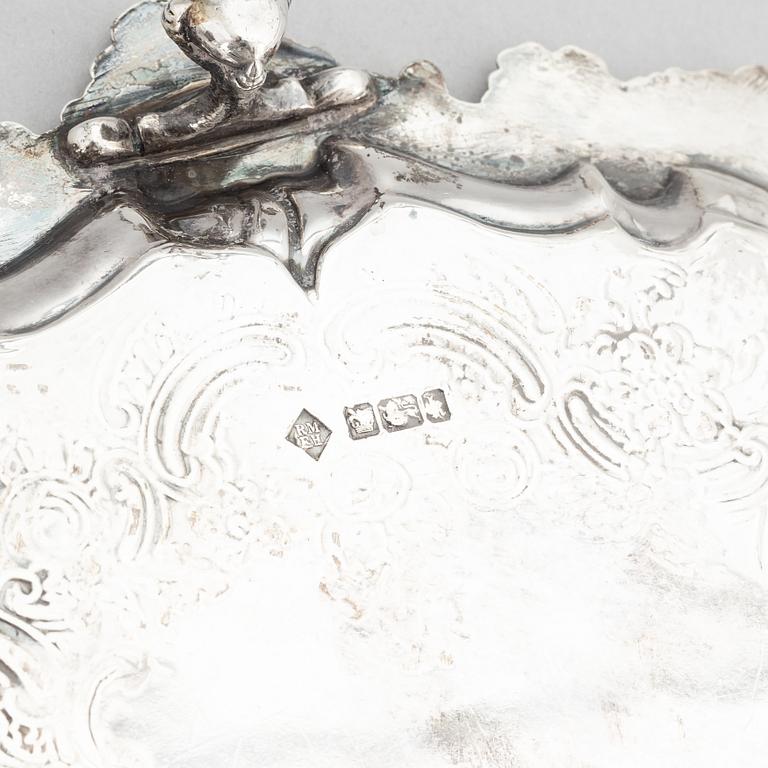 A silver salver, mark of Martin, Hall & Co (Richard Martin & Ebenezer Hall), Sheffield 1902.