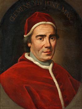 Pompeo Girolamo Batoni Circle of, Portrait of pope Clemns XIV.