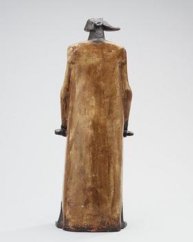 ÅKE HOLM, skulptur, "Aron med staven", Höganäs 1950-tal.
