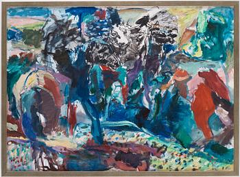 Ulf Trotzig, Horses in landscape.