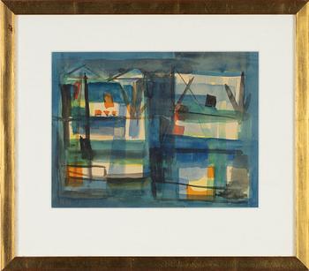 Marcel Mouly, watercolour, signed and dated -52.