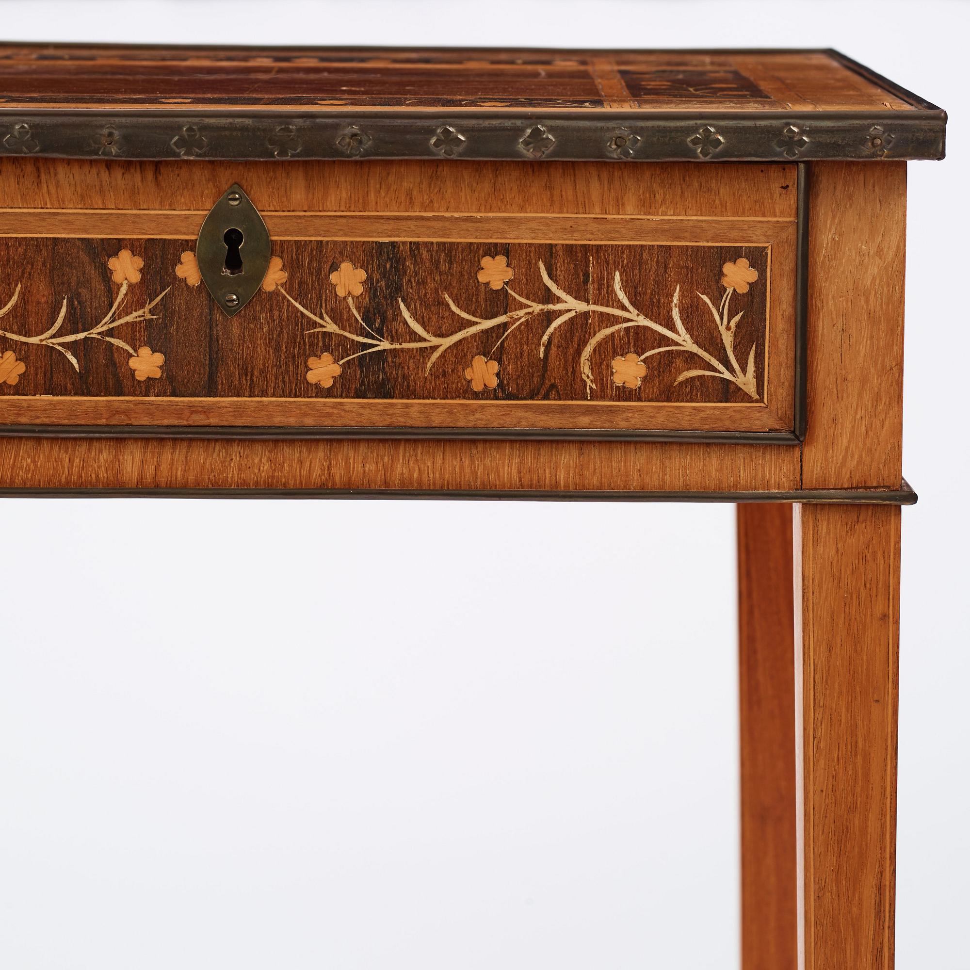 Bord, tillskrivet Jonas Westring (1772-1828) Gränna, ca år 1800, Sengustavianskt.