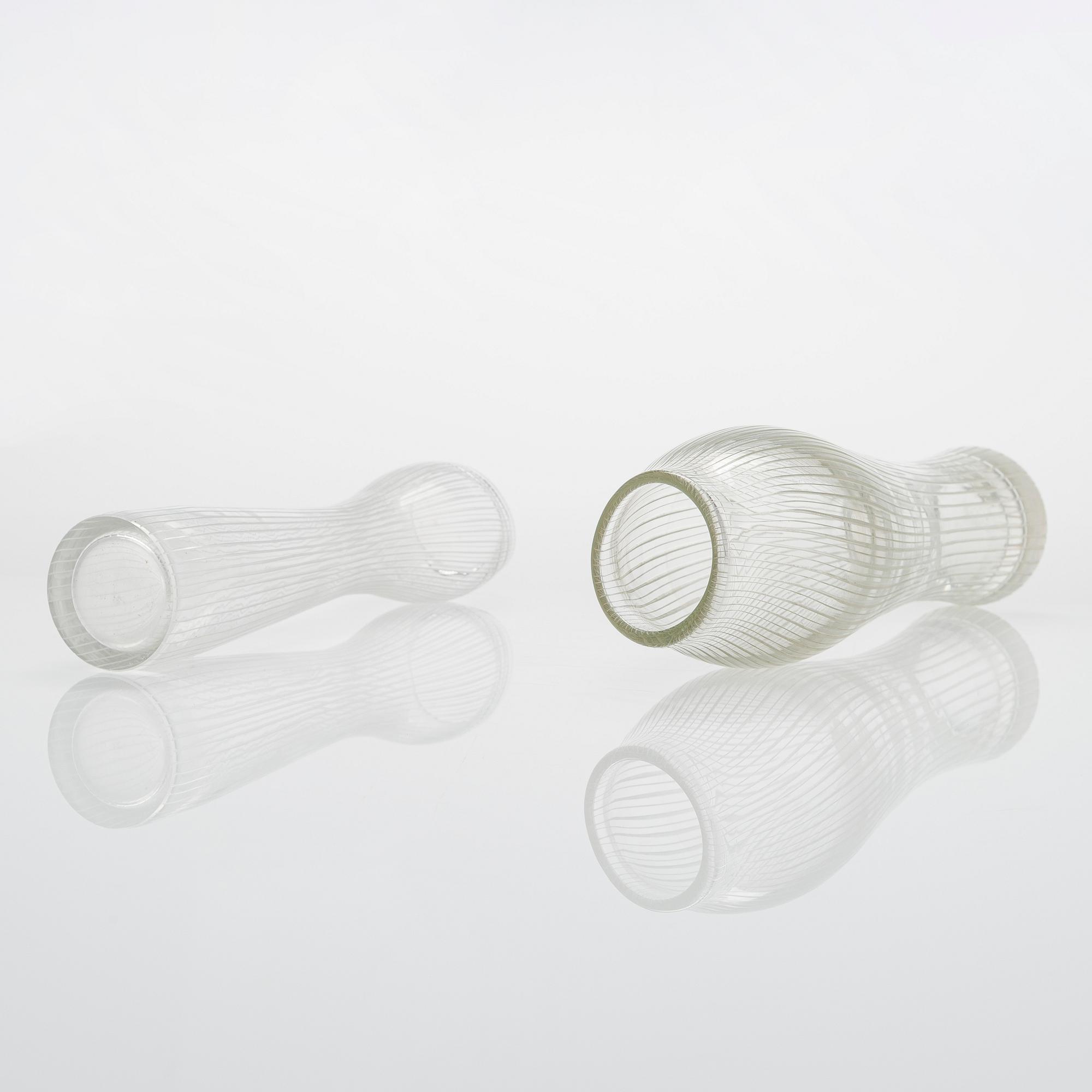 Tapio Wirkkala, vaser, 4 st, signerade Tapio Wirkkala Iittala.