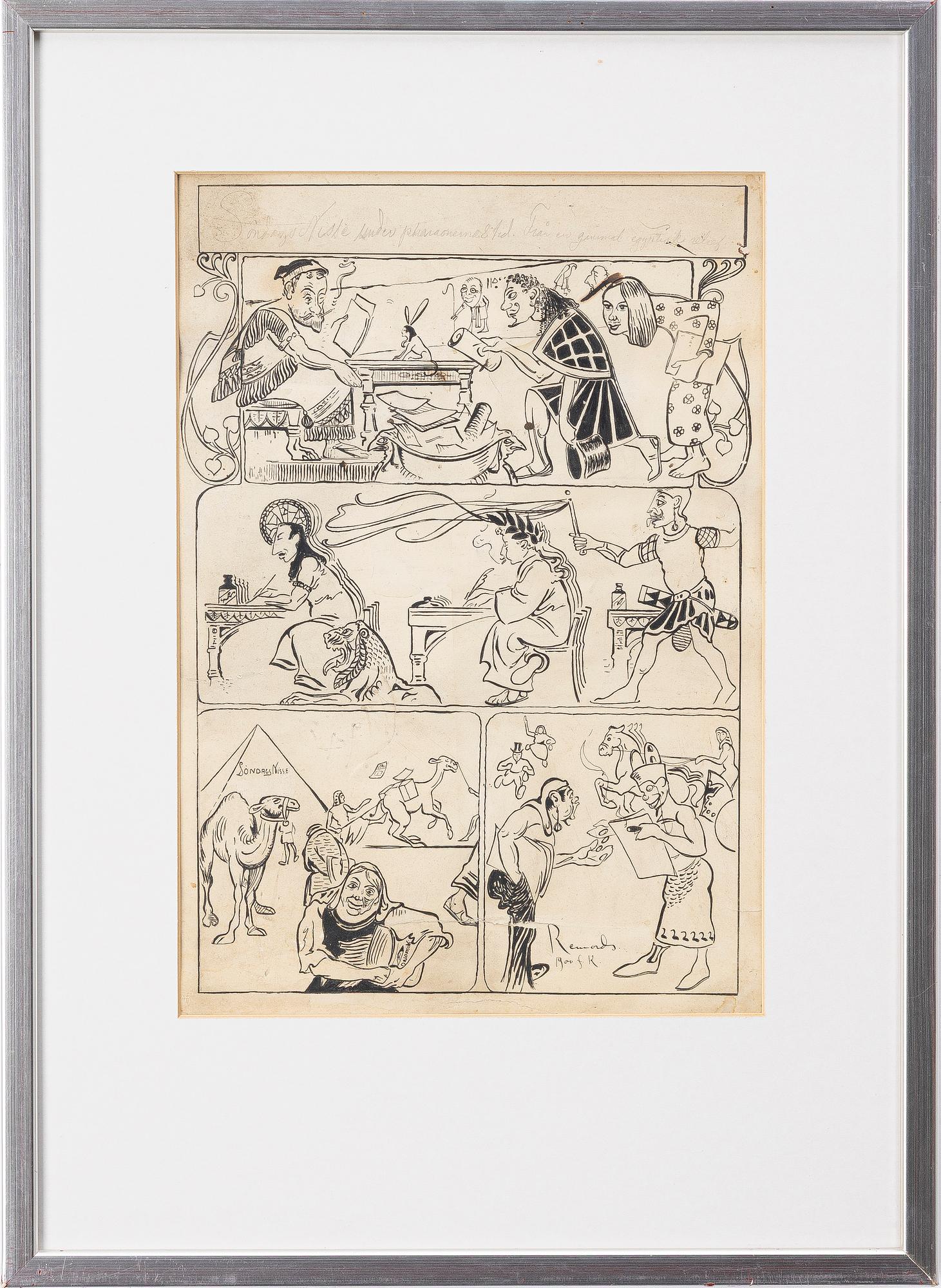 Axel Törneman, "SöndagsNisse under pharaoernas tid. Från en gamma egyptisk relief".