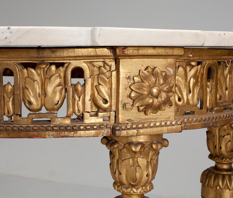 A pair of Louis XVI late 18th century console tables.