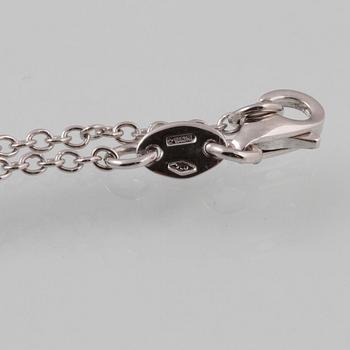 COLLIER, 18K vitguld med 15 briljantslipade diamanter ca 0.70 ct, Milano, Italien. Vikt 5,8 gram.