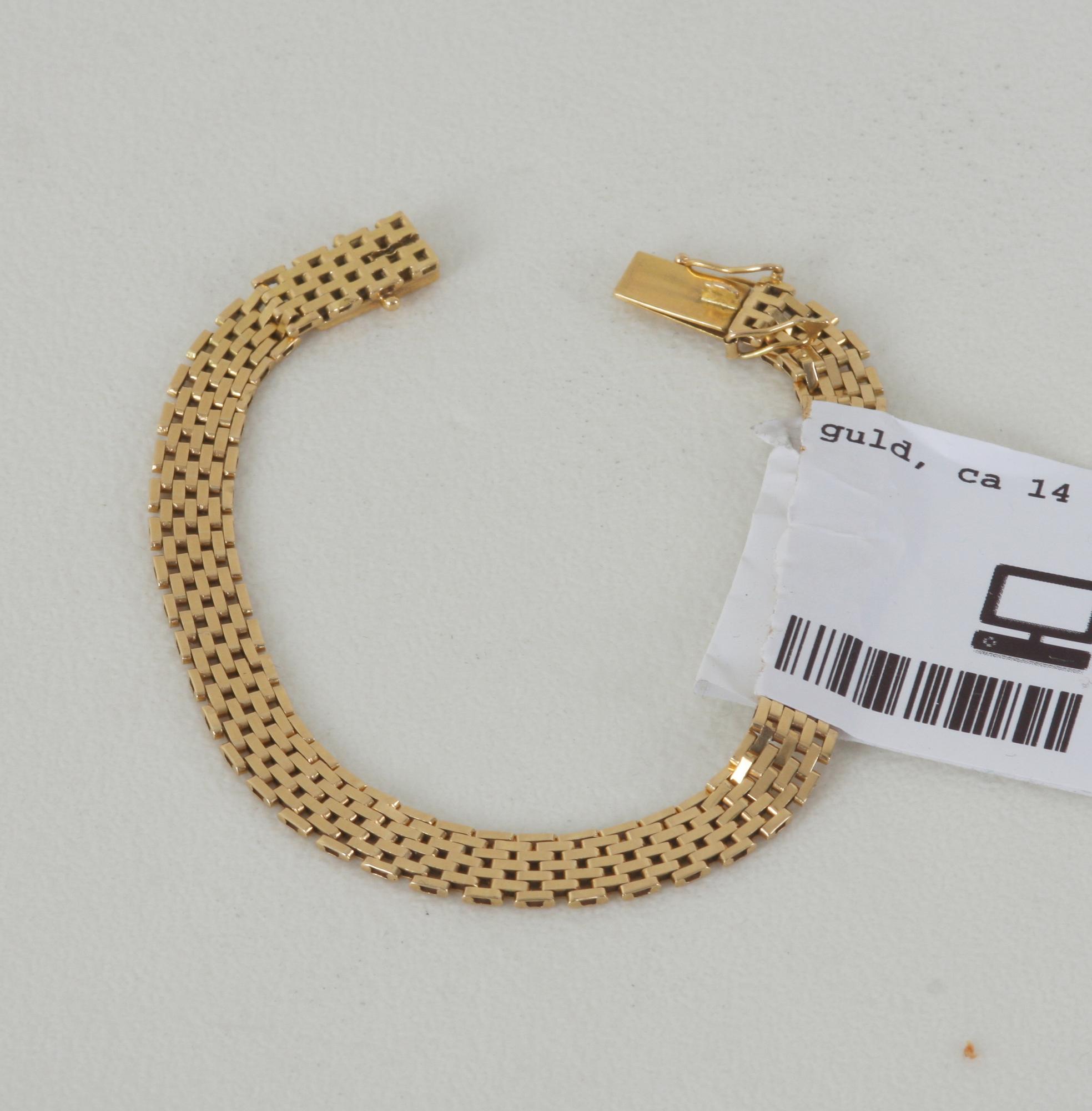 ARMLÄNK, 18K guld, ca 14 gr.