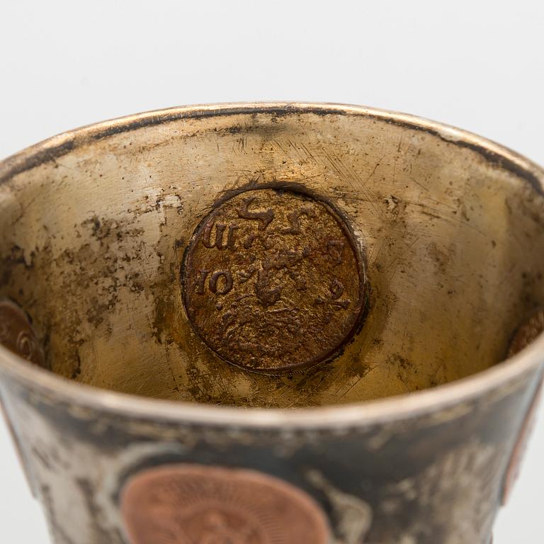 Pikari, kuparikolikoilla, leimaamaton, Ruotsi 1730-luku.