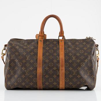 Louis Vuitton, a monogram canvas 'Keepall 45 Bandouliere' weekend bag, 1989.