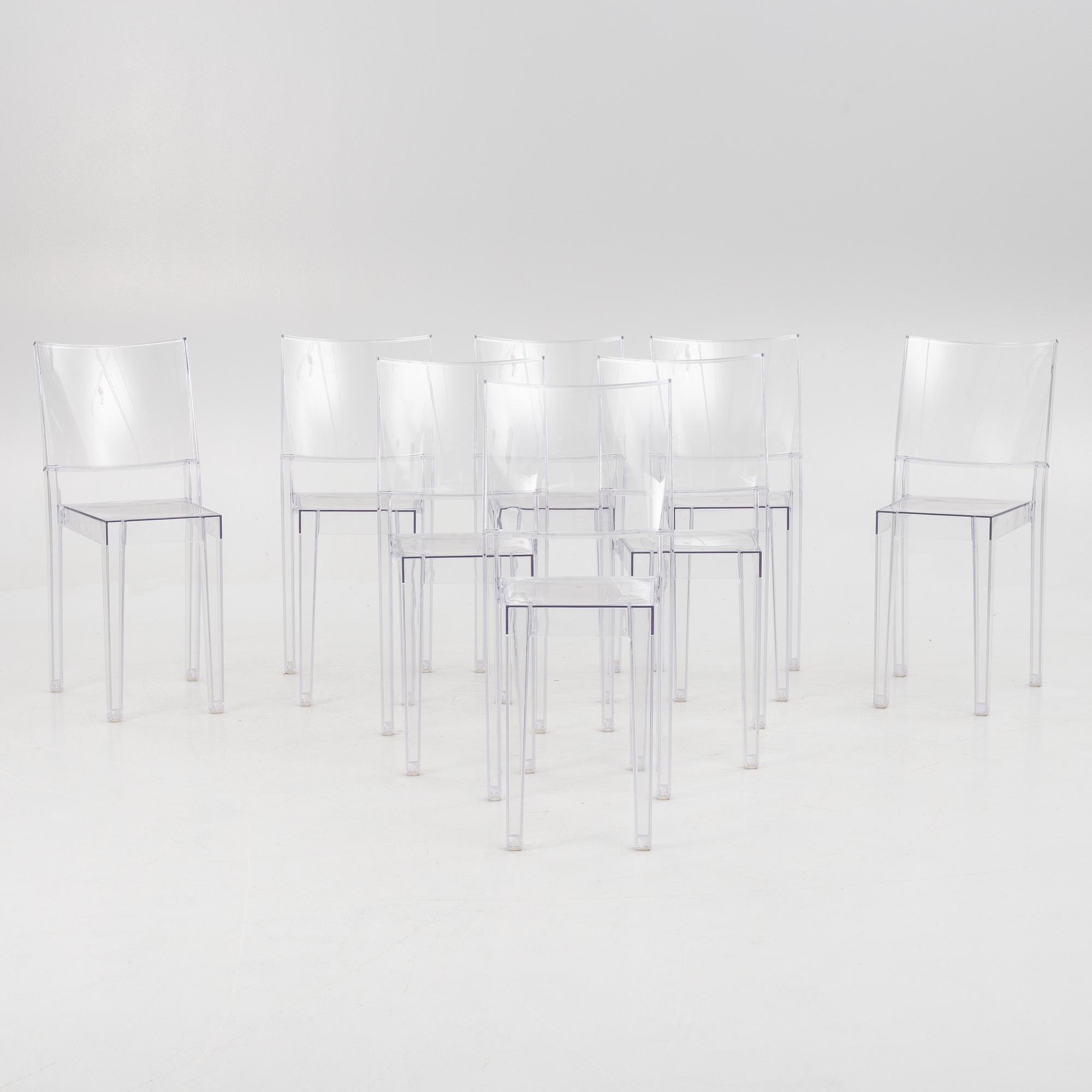 Philippe Starck, 8 st, "La Marie" Kartell, Italien, Modellen formgiven 1998.