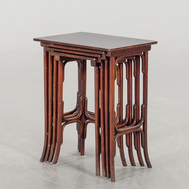 A 4 SET NESTING TABLE THONET CA 1900.