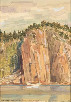 Roland Svensson, watercolour, signed.