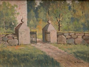 UUNO SOLDAN, öljy kankaalle, signeerattu.