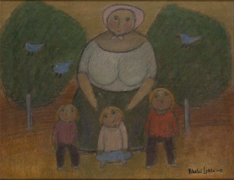 Nikolai Lehto, Mamma och tre barn.
