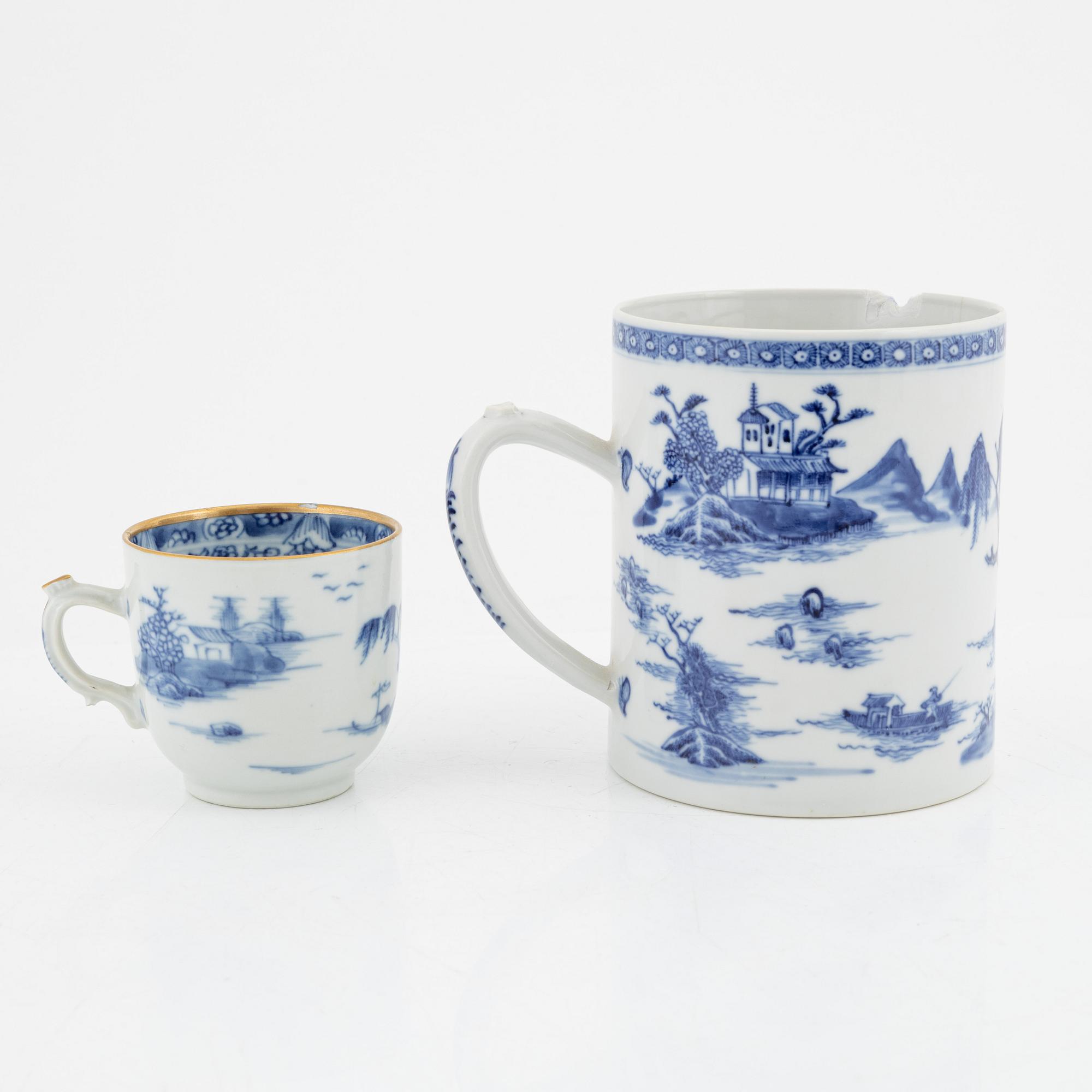 Seven pieces of porcelain, China, 18th-20th century.