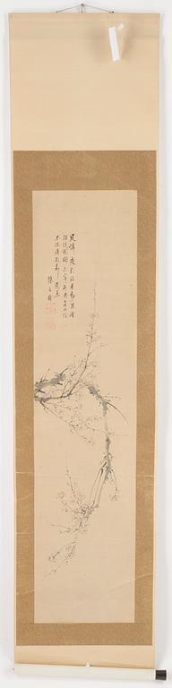 RULLMÅLNINGAR, 2 st, Japan och Kina, 1900-tal.
