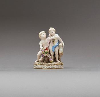 FIGURIN, Meissen, tidigt 1900-tal, porslin.