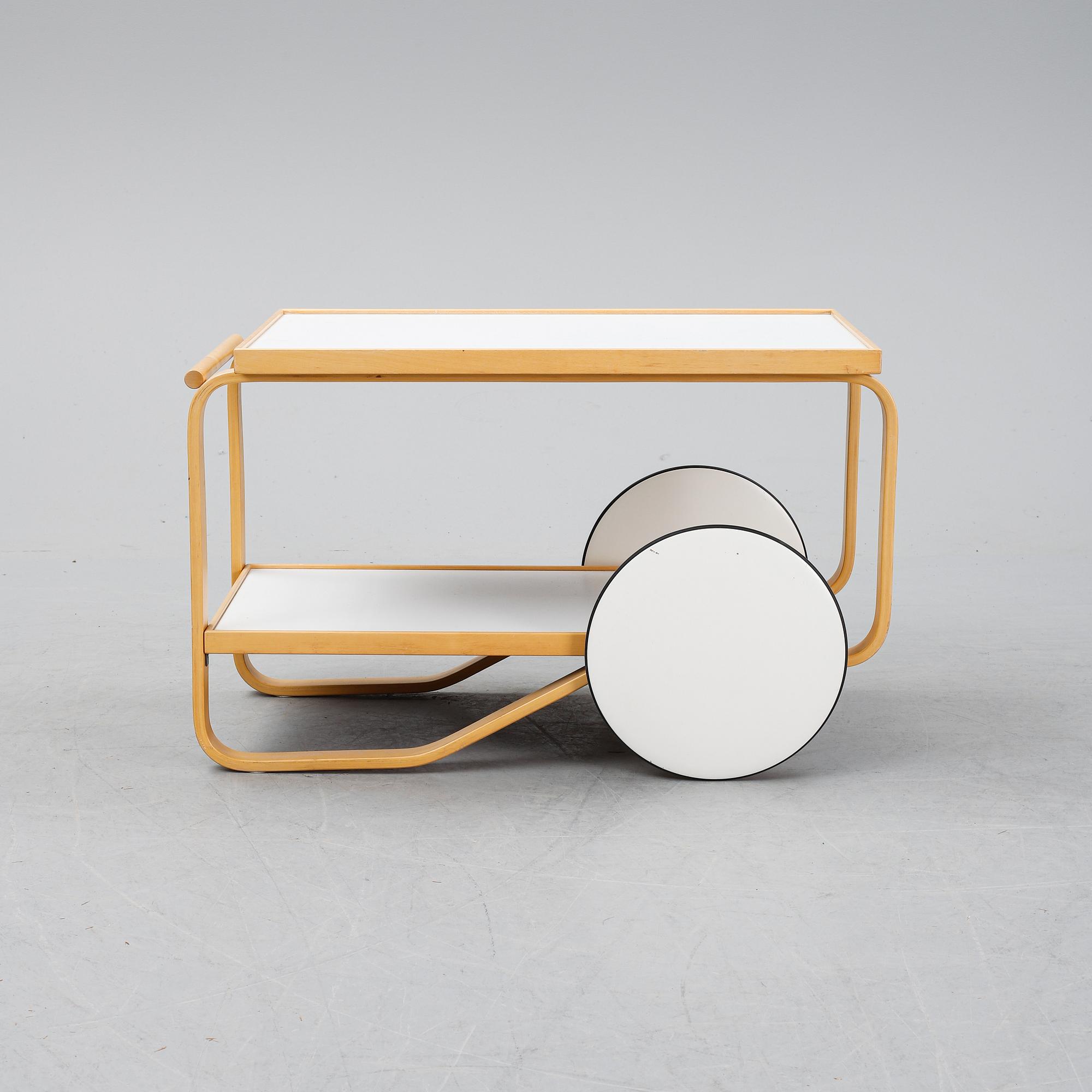 Alvar Aalto, a birch drinks trolley model 901, Artek, Finland.