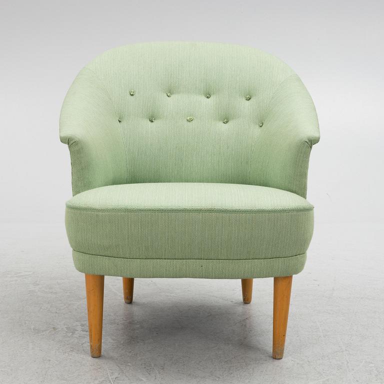 Carl Malmsten, a 'Lillasyster' armchair, second half of the 20th Century.