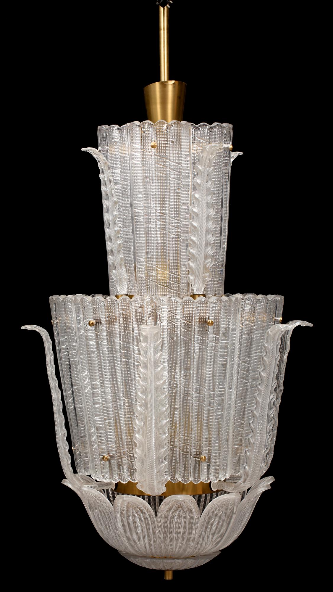 TAKLAMPA, trol. Orrefors, 1900-talets mitt. H ca 137.