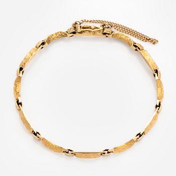 Björn Weckström, a 14K gold bracelet 'Siula' for Lapponia 1976.