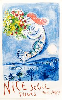 Marc Chagall, "La Baie des Anges" (Nice Soleil Fleurs)".