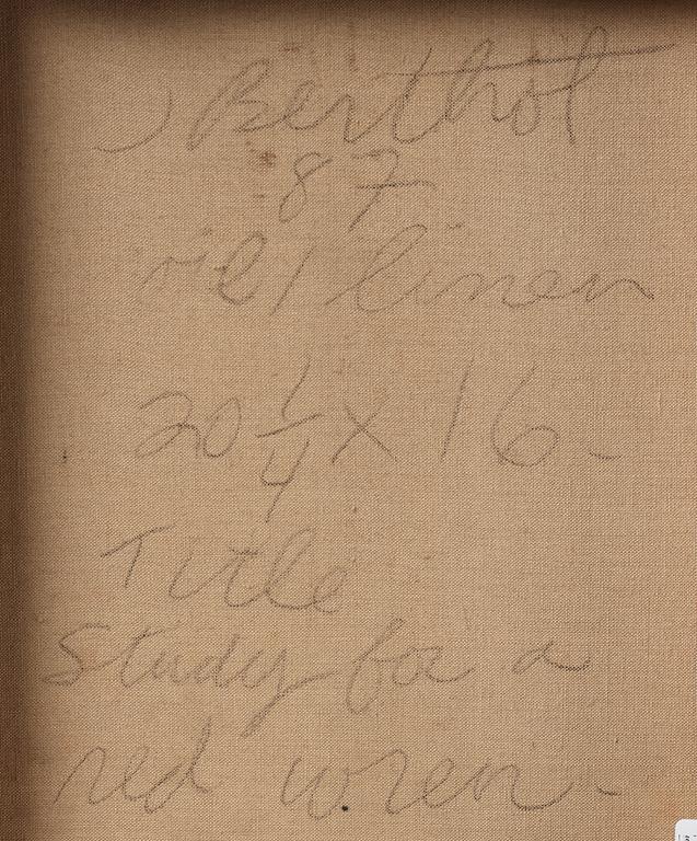 Jake Berthot, "Study for a Red Wren".