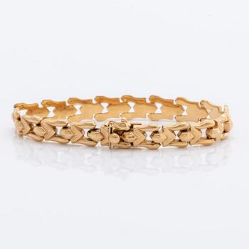 BRACELET 18k gold, 14,9 g, approx 18 x 1 cm.