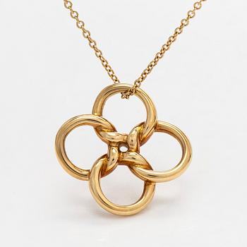 Tiffany & Co, Elsa Peretti, 'Quadrifoglio' necklace, 18K gold.
